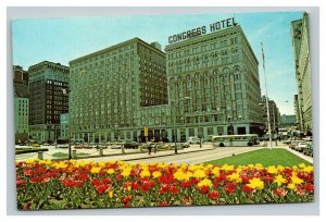 Vintage 1940's Postcard Americana Congress Hotel Chicago Illinois