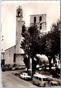 Forcalquier La Cathedrale France Street View Real Photo RPPC Postcard