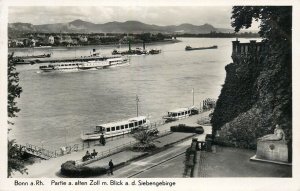 Sailing & navigation themed postcard Bonn Zoll paddle steamer barge