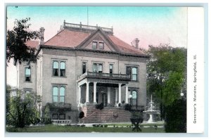 c1910s Governor's Mansion, Springfield Illinois IL Unposted Antique Postcard 