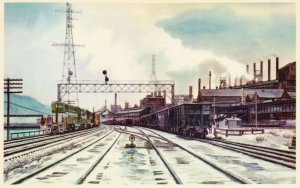 Edgar Thompson Steel Corporation Pittsburgh & Lake Erie Railroad Postcard