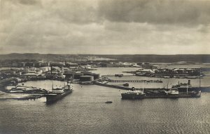 curacao, WILLEMSTAD, Emmastad, Harbour (1930s) Foto J. Tijssen RPPC Postcard