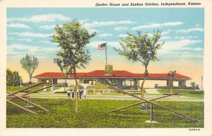 Shelter house and sunken garden Independence Kansas