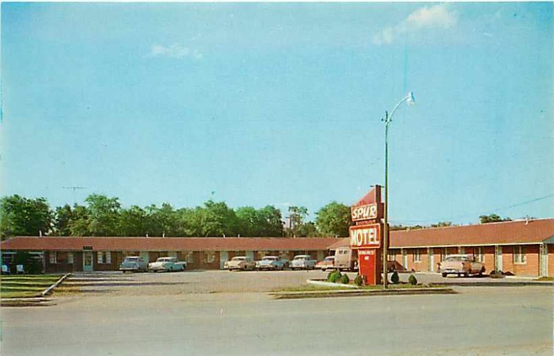 KS, Liberal, Kansas, Spur Motel, Exterior View, 50s Cars, Dexter Press