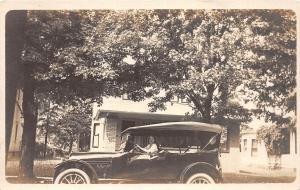 D51/ Early Automobile Car Auto Real Photo RPPC Postcard c1920 Woman Driver 12