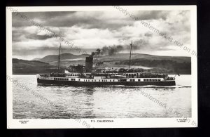 F3064 - Scottish Paddle Steamer - Caledonia - built 1934 - postcard