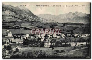 Old Postcard Monestier of Clermont Train and villas