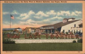 Las Vegas NV Hotel Last Frontier NICE LINEN Postcard
