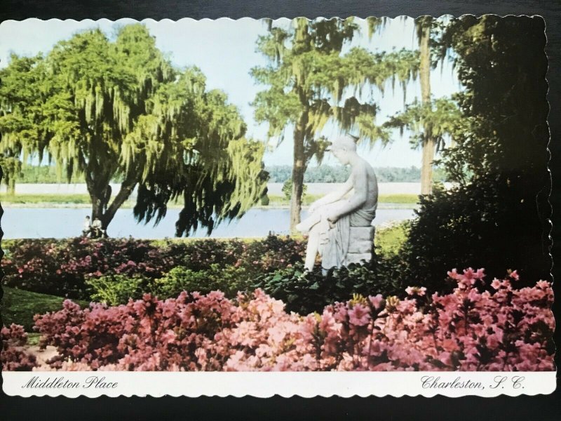 Vintage Postcard 1939 to now Middleton Place Gardens Charleston South Carolina