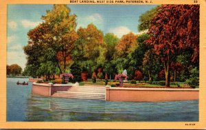 New Jersey Paterson West Side Park Boat Landing 1944 Curteich