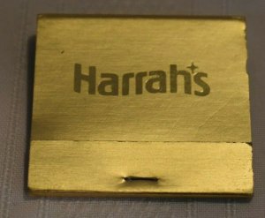 Harrah's Casino Reno and Lake Tahoe 30 Strike Gold Matchbook