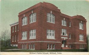 Vintage Postcard Milford Public School Seward County NE Posted 1909