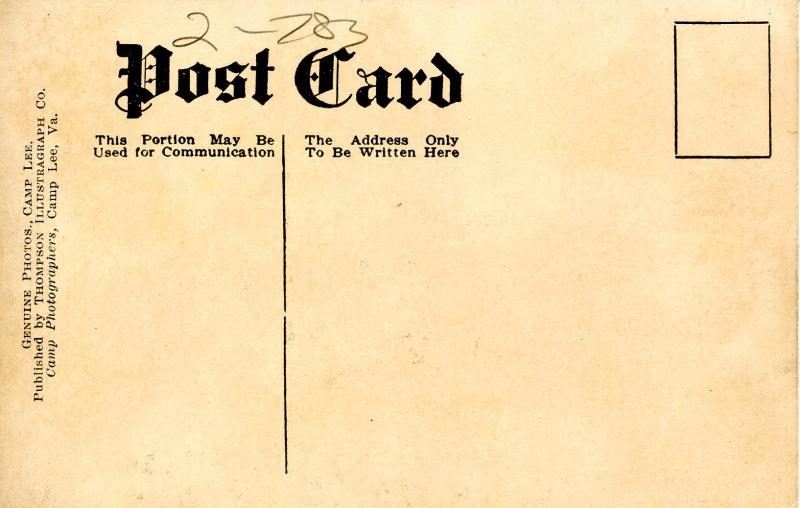 VA - Camp Lee. YMCA Building #57 (Military)