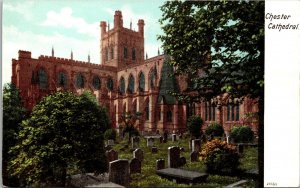 Vtg Chester Cathedral Chester Cheshire England UK Antique Postcard