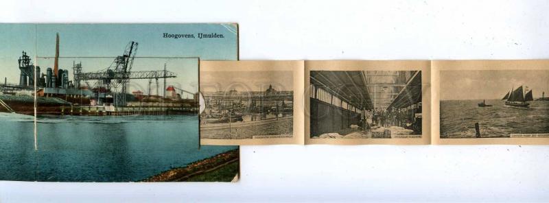 192738 HOLLAND Ijmuiden HOOGOVENS Steelworks Vintage postcard