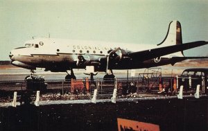 Airline Postcards     Colonial   DC-4    Airlines  