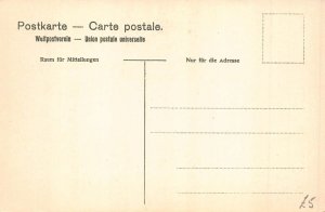 L005 Germany stamps and coat of arms Zieher litho vintage postcard