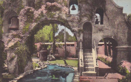 The Arch Mission Inn Riverside California Handcolored Albertype