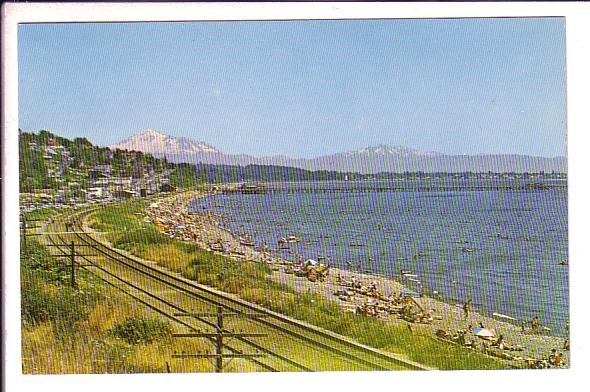 White Rock, Beach, Railway Tracks,  British Columbia, Used 1966