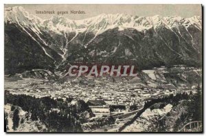 Old Postcard Innsbruck Gegen Norden