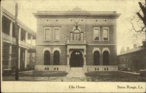 Baton Rouge LA Elks House/Home Fraternal c1910 Postcard