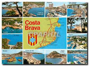 Modern Postcard Costa Brava