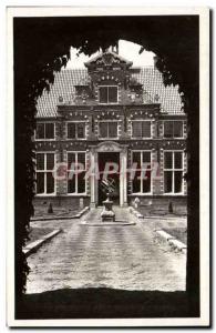 Old Postcard Netherlands Frans Halsmuseum Haarlem Binnenplaats puts Hoofdgebouw
