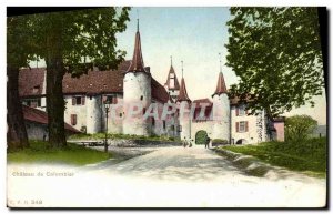 Old Postcard Chateau de Colombier
