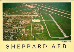 Wichita Falls TX Texas SHEPPARD AIR FORCE BASE Aerial View 4X6 Military Postcard