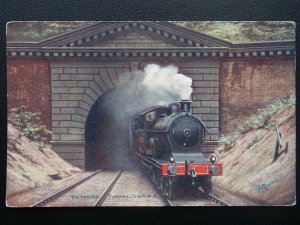 L&NWR London & North Western Railway LOCO at WATFORD TUNNEL - Old Postcard