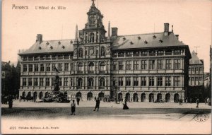 Belgium Anvers L'Hotel de Ville Antwerp Postcard 04.35