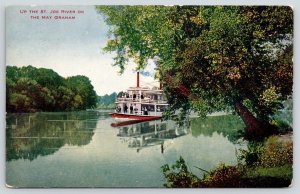 St Joseph Benton Harbor Michigan~May Graham Excursion Steamer~St Joe River~1908 