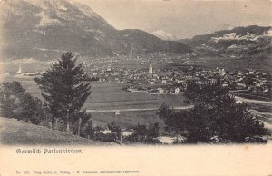 L121 Germany Garmisch Partenkirchen Panoramic View vintage postcard