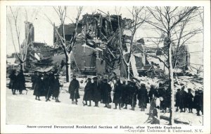 Halifax Nova Scotia SS Imo Ship Disaster Explosion c1917 Postcard #2