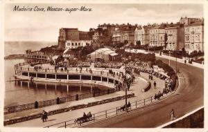 uk12027 madeira cove  weston super mare   real photo uk