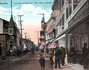 Sainte Anne de Beaupré Main Street Quebec Canada Postcard