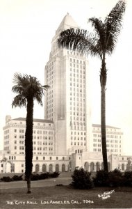 California Hollywood City Hall Real Photo