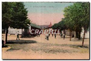 Old Postcard Bitche Camp Une Rue Militaria