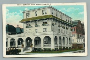 ASBURY PARK NJ JEFFERSON HOTEL ANTIQUE POSTCARD