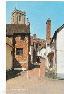 Somerset Postcard - Church Steps - Minehead     XX260