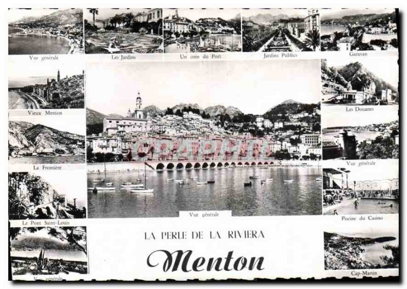 Modern Postcard Pearl of the Riviera Menton