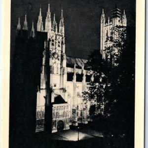 c1940s Canterbury, England Cathedral Floodlit Victory Night World War II A351