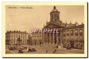 Old Postcard Brussels Place Royale