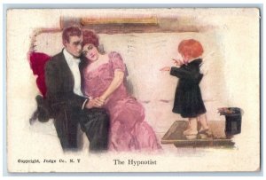 St. Joseph MO Postcard Sweet Romance Couple The Hypnotist Angel 1911 Antique