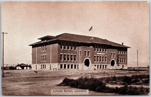 Lincoln School Loveland Colorado CO Campus Building Postcard