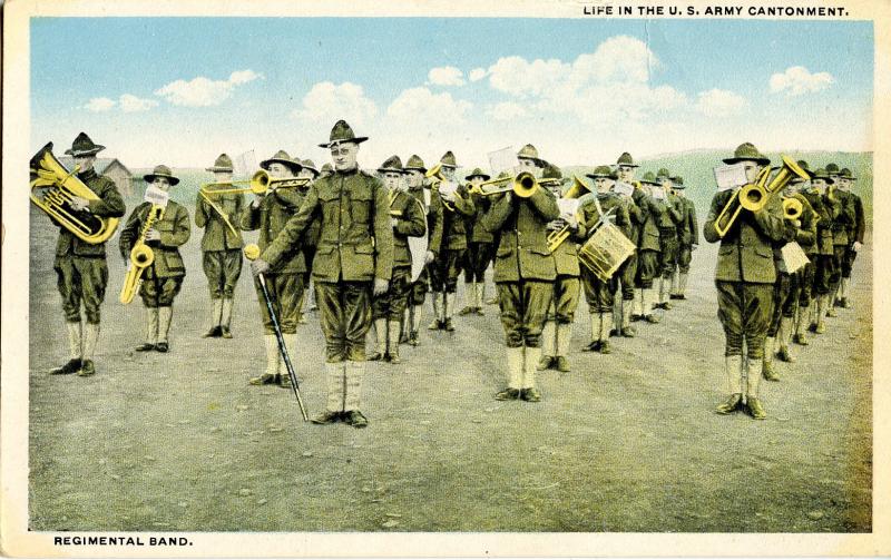 U.S. Military, WWI. U.S. Army Regimental Band