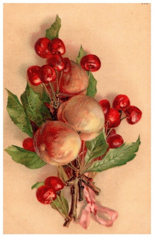 Peaches and Cherries     , artist signed