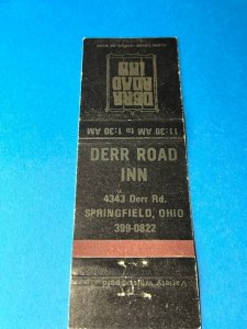 Vintage Matchbook Cover Derr Road Inn Springfield, Ohio  MB157