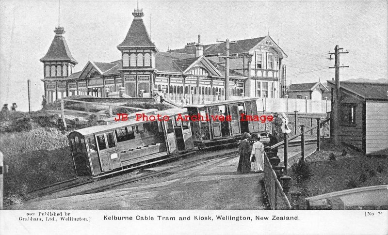 New Zealand, Wellington, Kelburne Cable Tram & Kiosk 