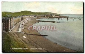 Old Postcard Aberystwyth from Constitution Hill